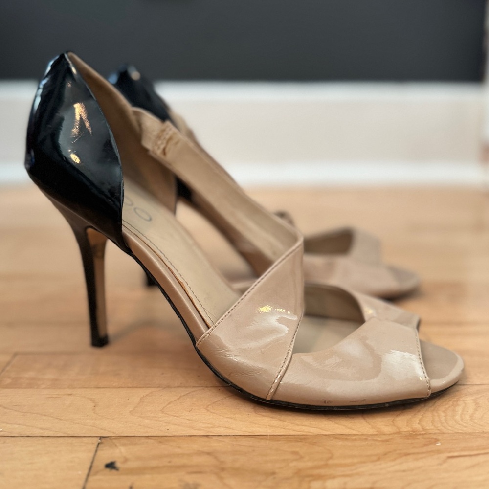 Aldo Beige and Black Heels